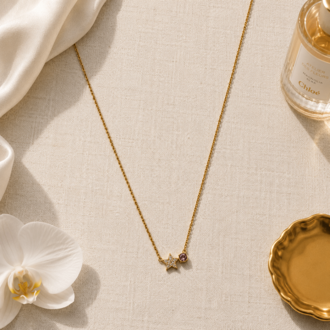 The Blush Nova Crystal Necklace