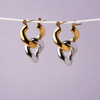 The Duo-Tone Link Hoops