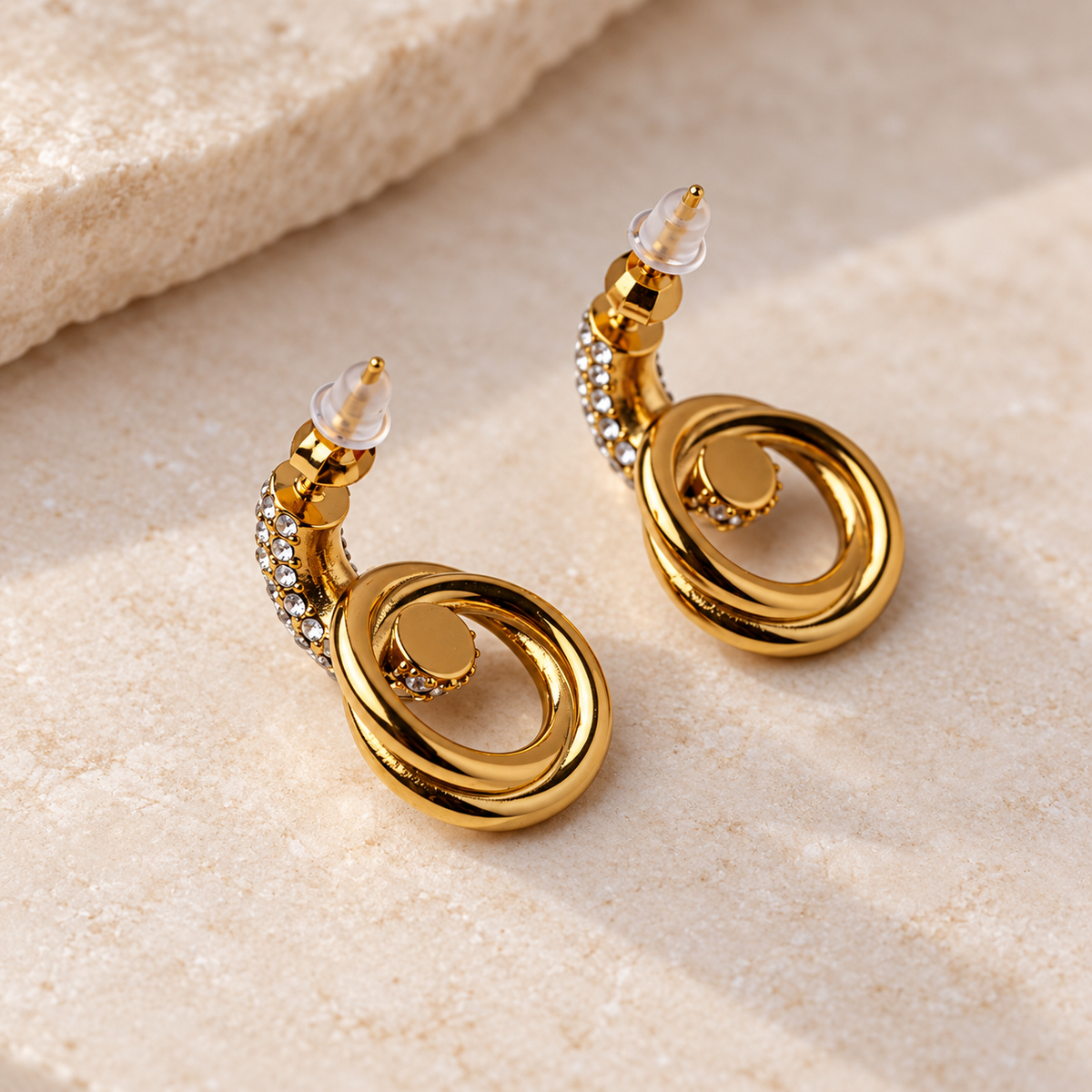 The Aurelia Pavé Link Earrings
