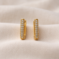 The Pavé Bar Hoops