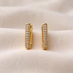 The Pavé Bar Hoops