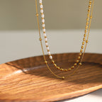 The Pearl Meridian Layered Necklace