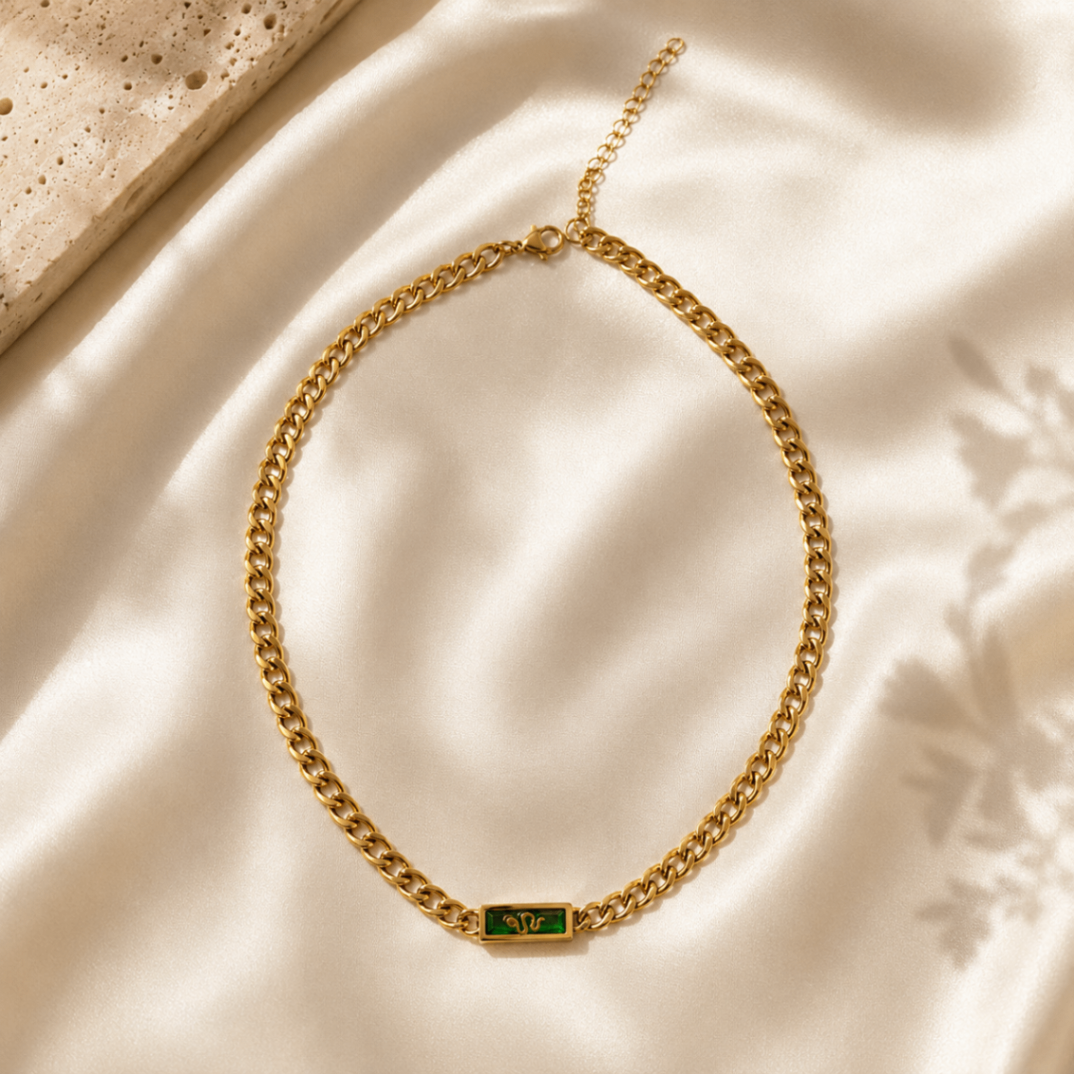The Verdant Serpent Necklace