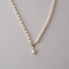 The Étoile Pearl Drop Necklace