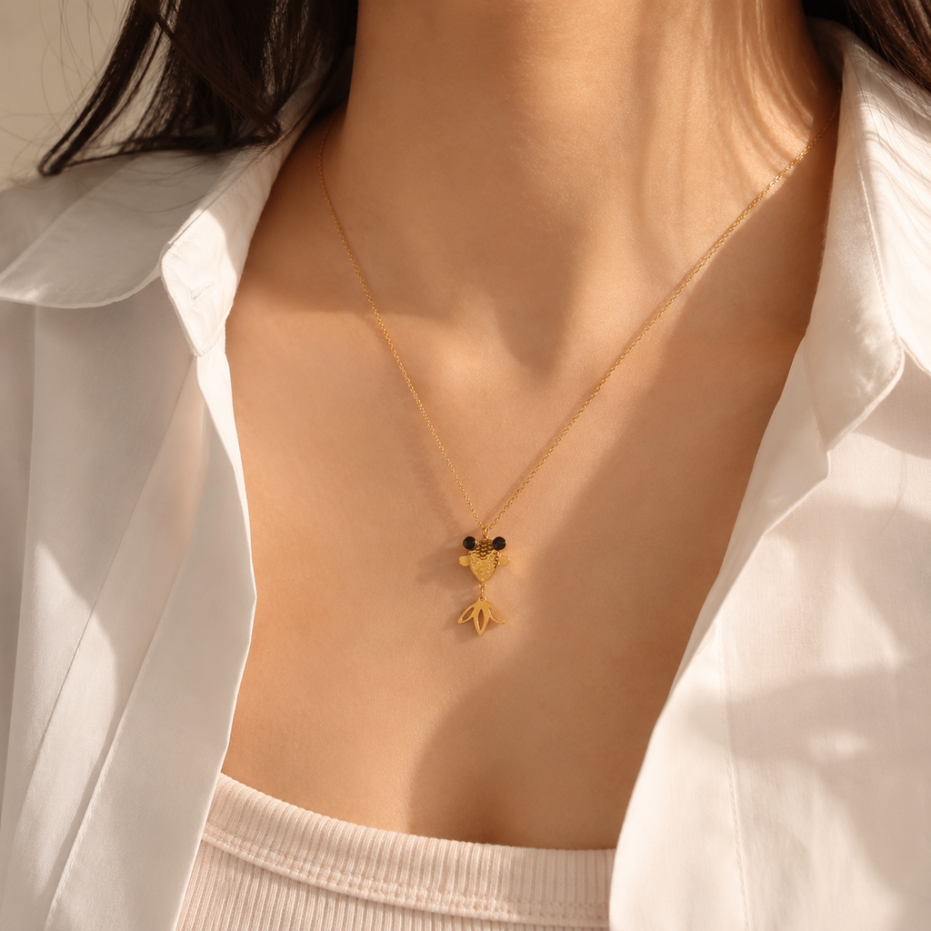 The Fortuna Koi Charm Necklace
