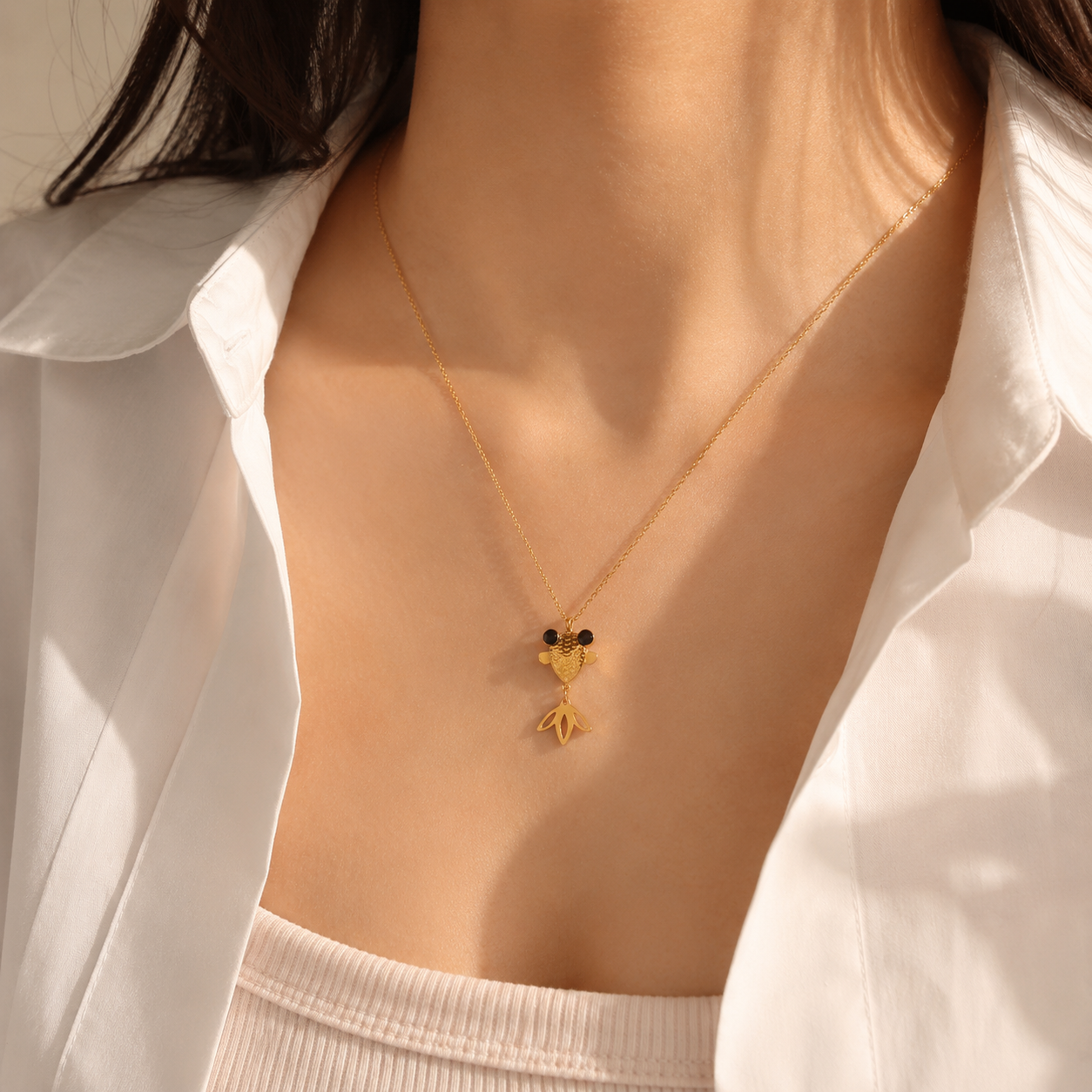 The Fortuna Koi Charm Necklace