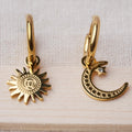 The Sol & Luna Charm Hoops