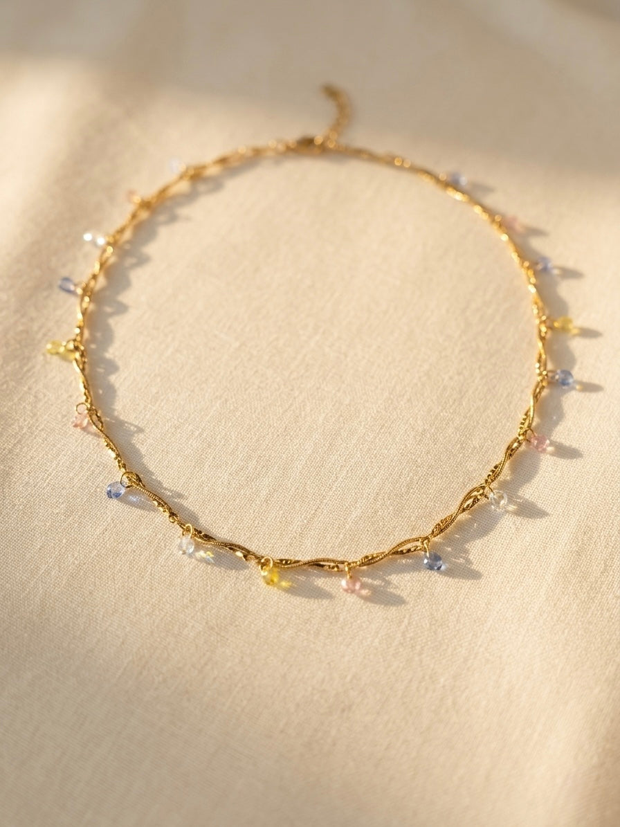 Petal Drop Twisted Choker