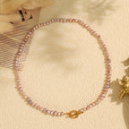 The Lustrous Rose Pearl Necklace