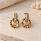 The Aurelia Pavé Link Earrings