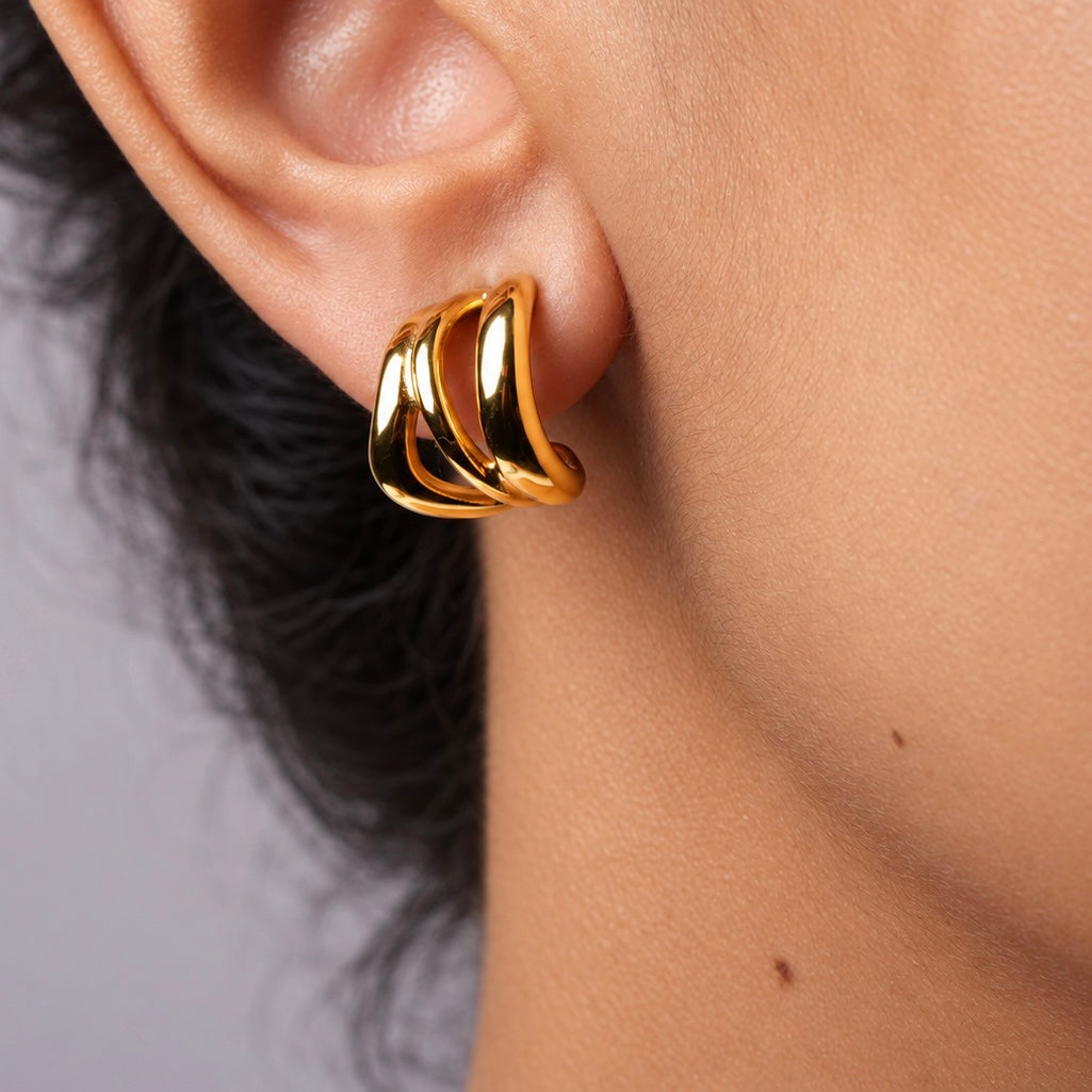 The Sculpted Ribbon Studs