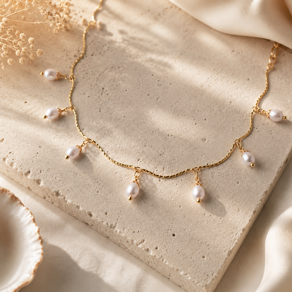 The Colette Pearl Fringe Necklace