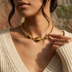 The Tiger’s Eye Statement Collar
