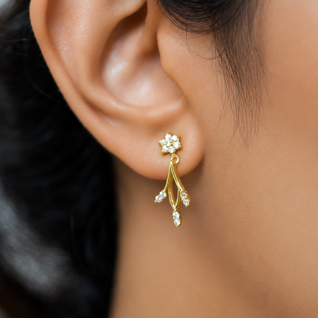 The Elara Crystal Vine Jewellery Set