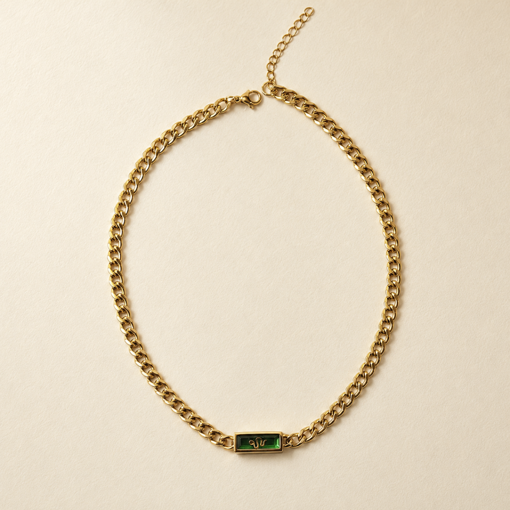 The Verdant Serpent Necklace
