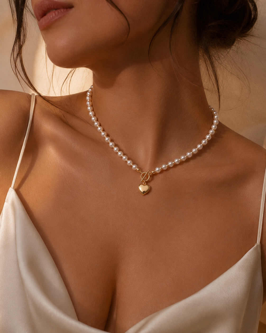 The Eternal Heart Pearl Necklace