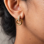 The Aurelia Pavé Link Earrings