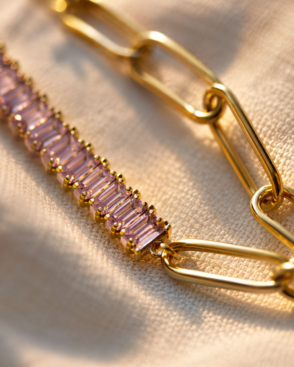 The Rose Asymmetrical Link Necklace