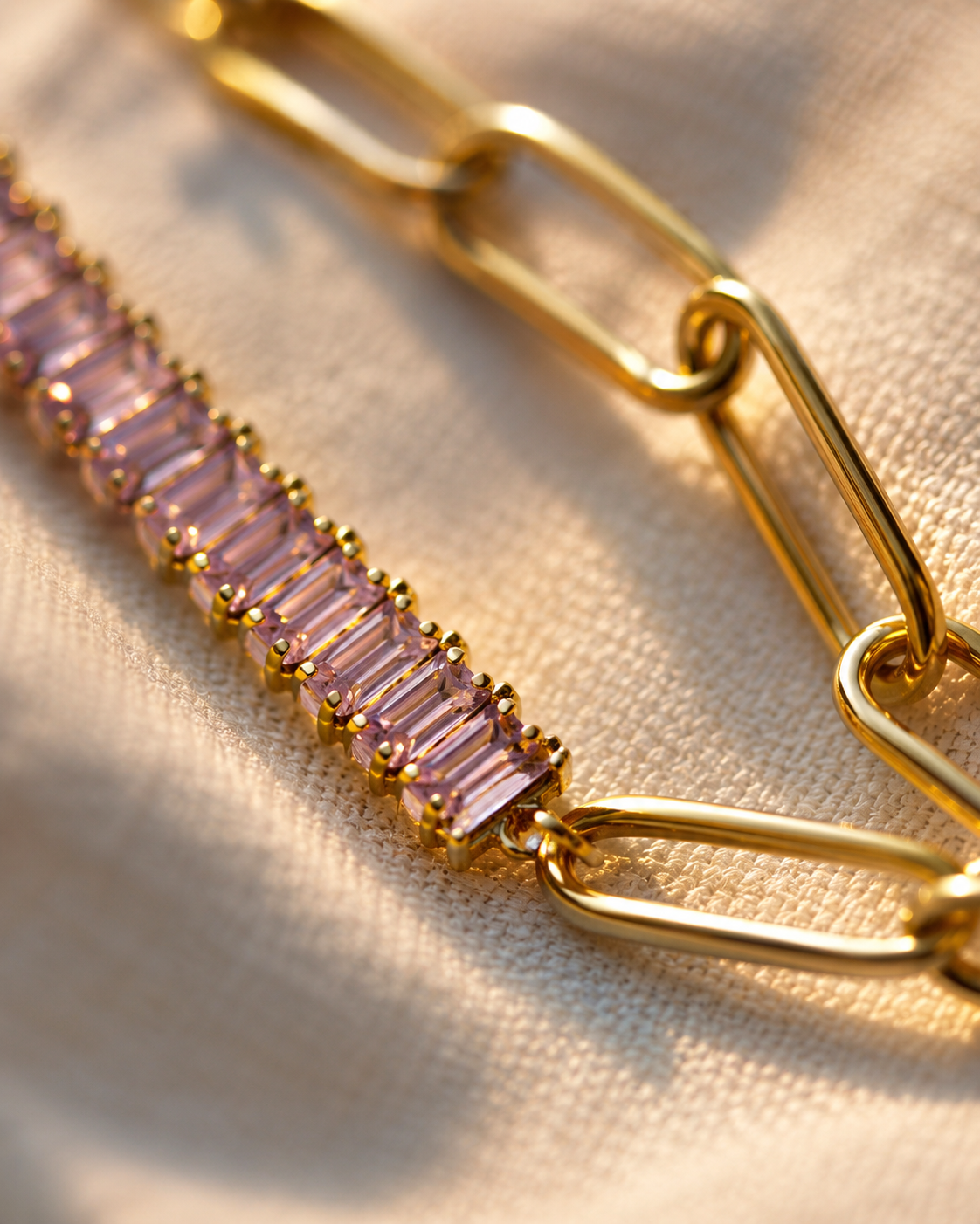 The Rose Asymmetrical Link Necklace