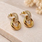 The Aurelia Pavé Link Earrings