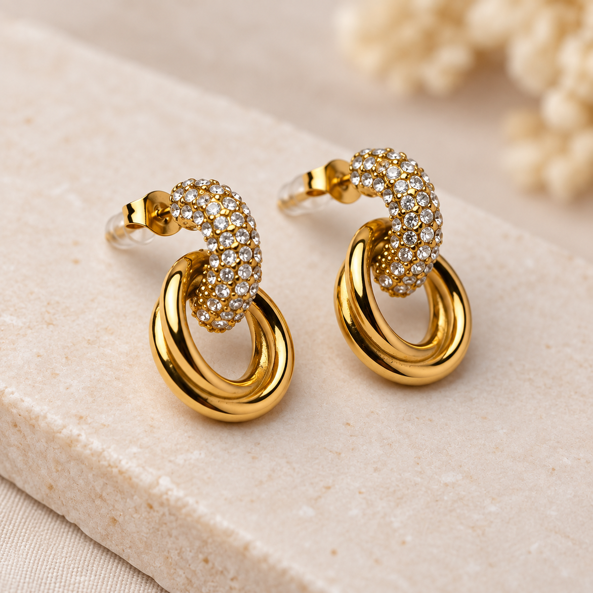 The Aurelia Pavé Link Earrings