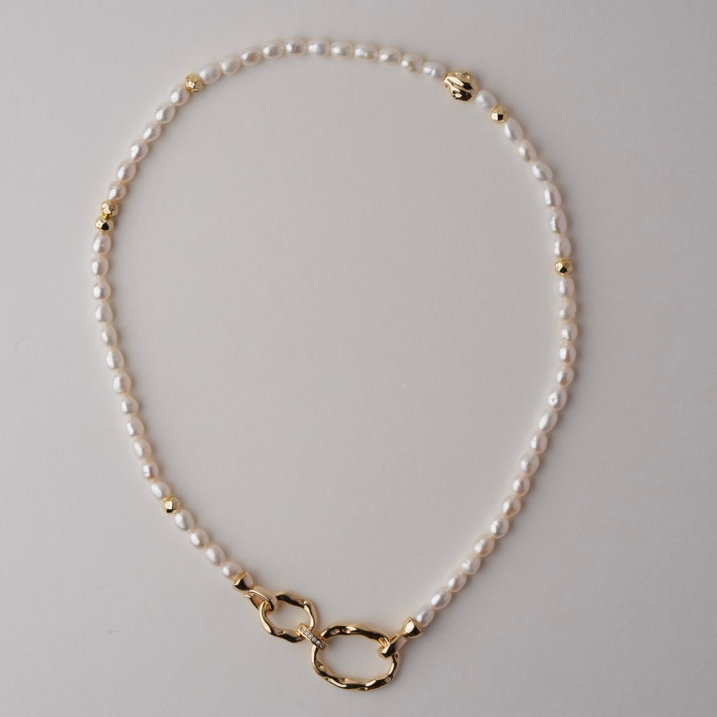The Freshwater Pearl Link Necklace