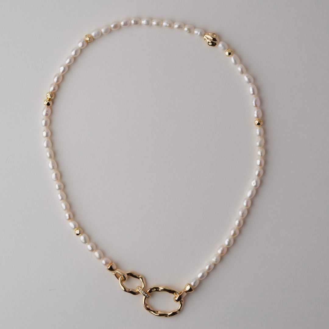 The Freshwater Pearl Link Necklace