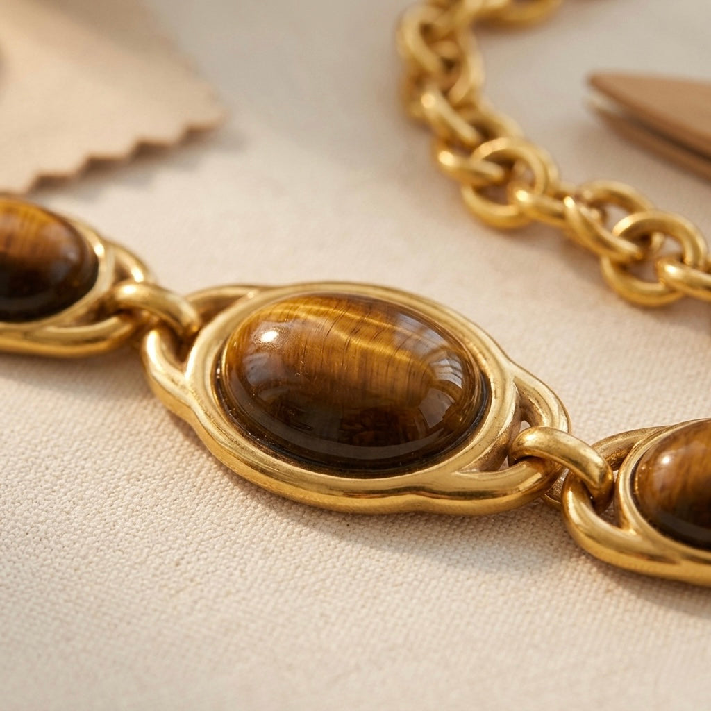 The Tiger’s Eye Statement Collar