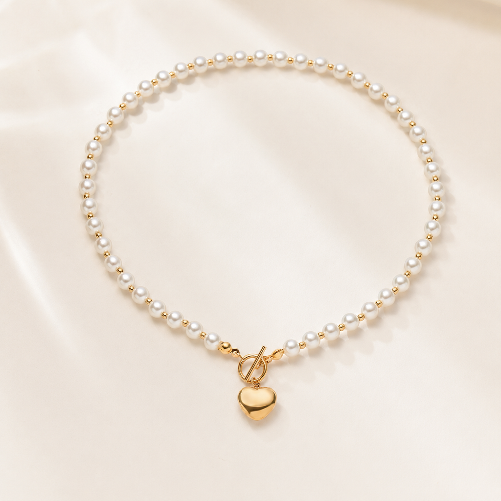 The Eternal Heart Pearl Necklace