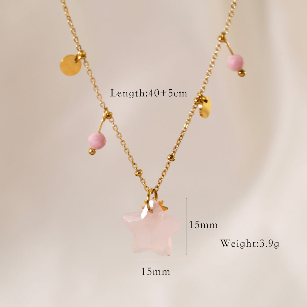 The Stella Rose Natural Stone Necklace