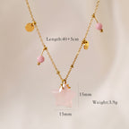 The Stella Rose Natural Stone Necklace