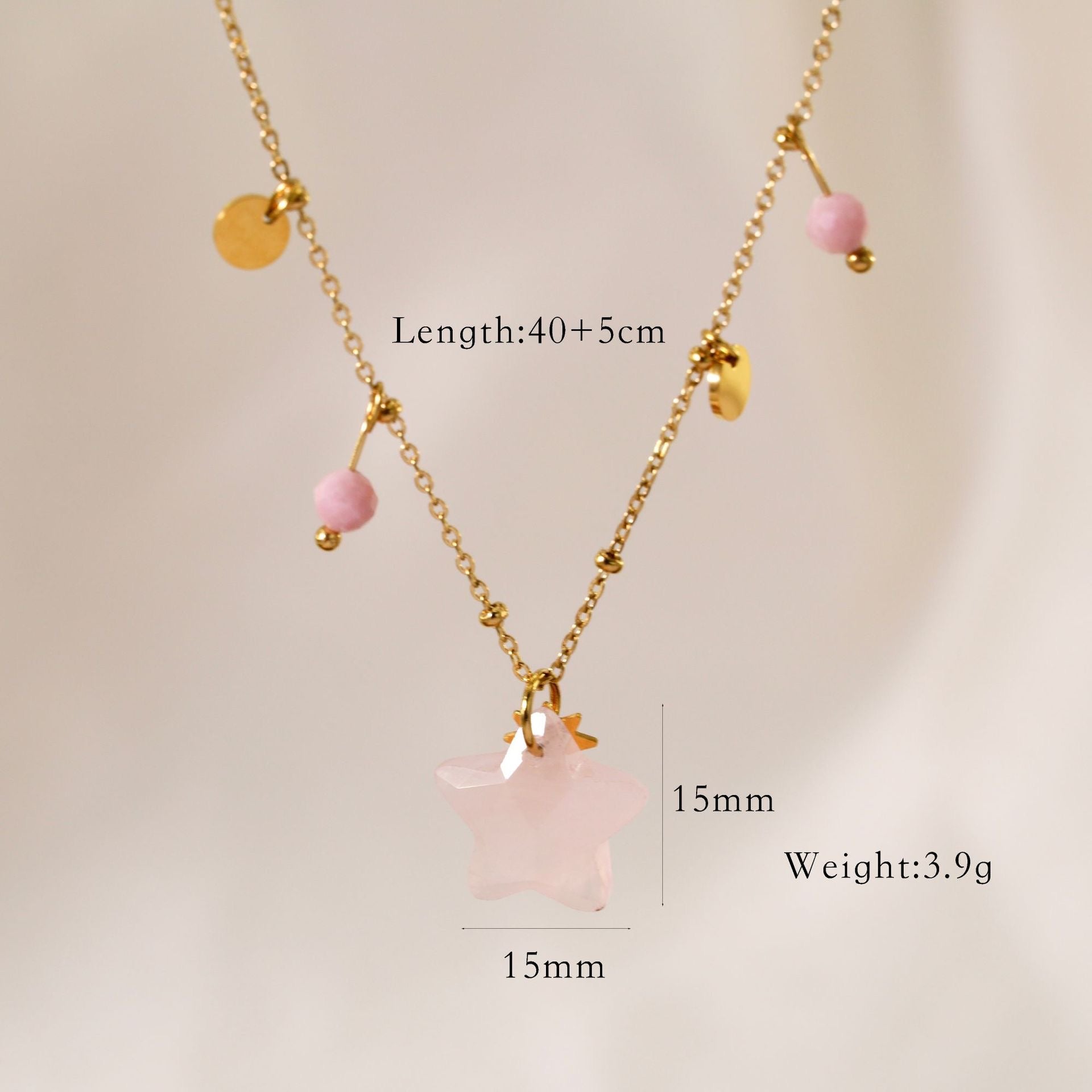 The Stella Rose Natural Stone Necklace