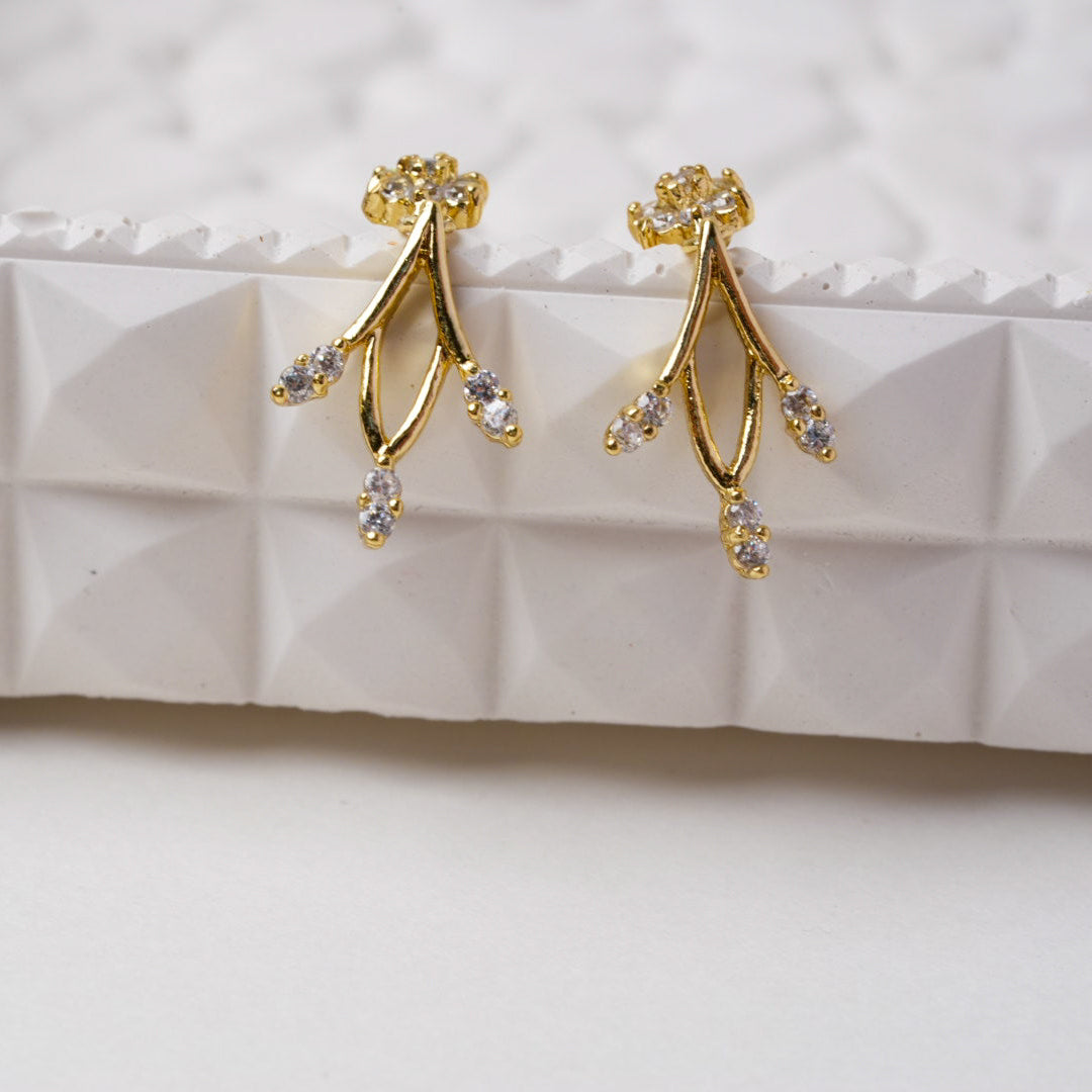 The Elara Crystal Vine Jewellery Set