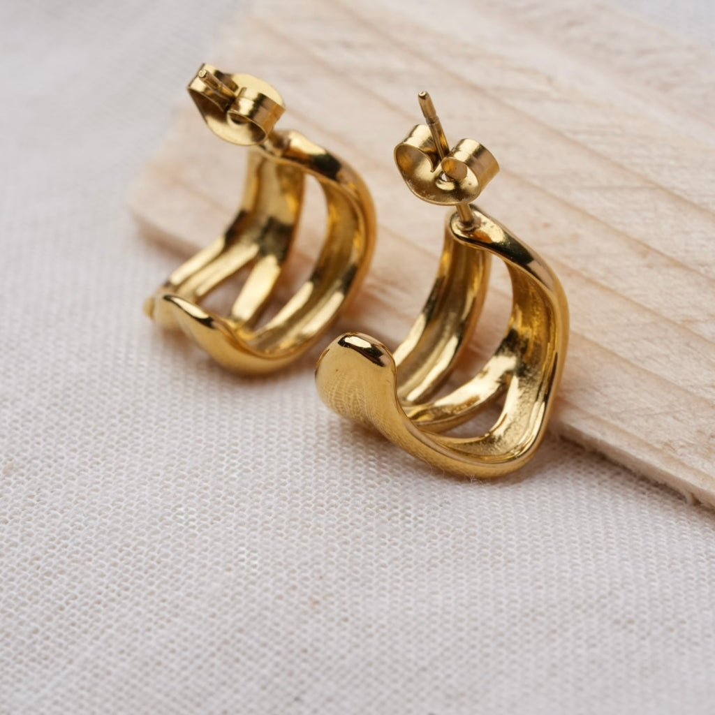The Sculpted Ribbon Studs