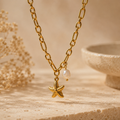 The Maris Starfish & Pearl Necklace