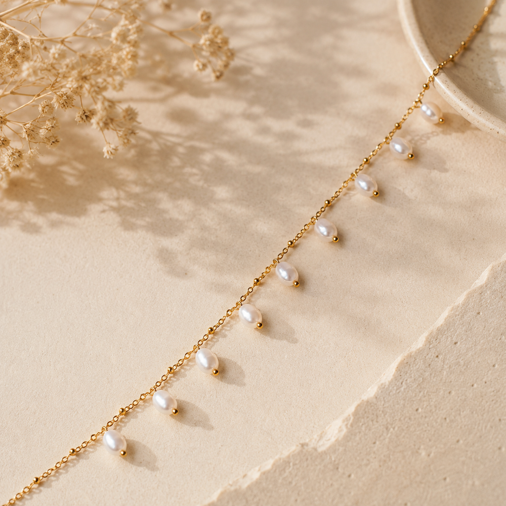 The Ondine Pearl Droplet Necklace