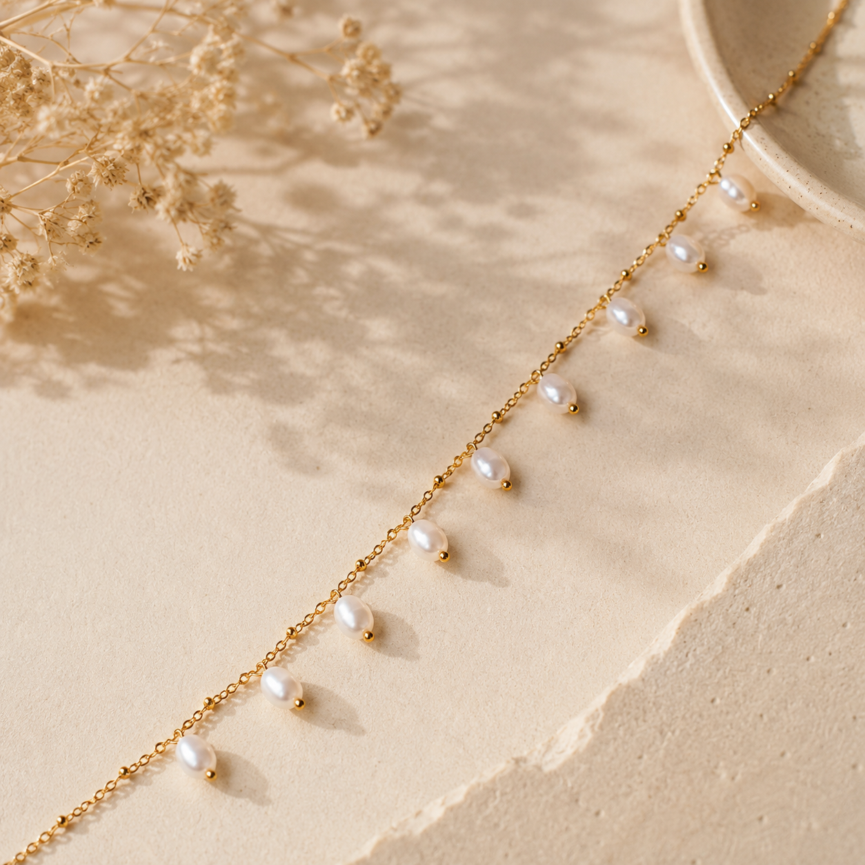 The Ondine Pearl Droplet Necklace