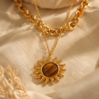 The Solar Tiger Layered Necklace