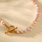 The Lustrous Rose Pearl Necklace