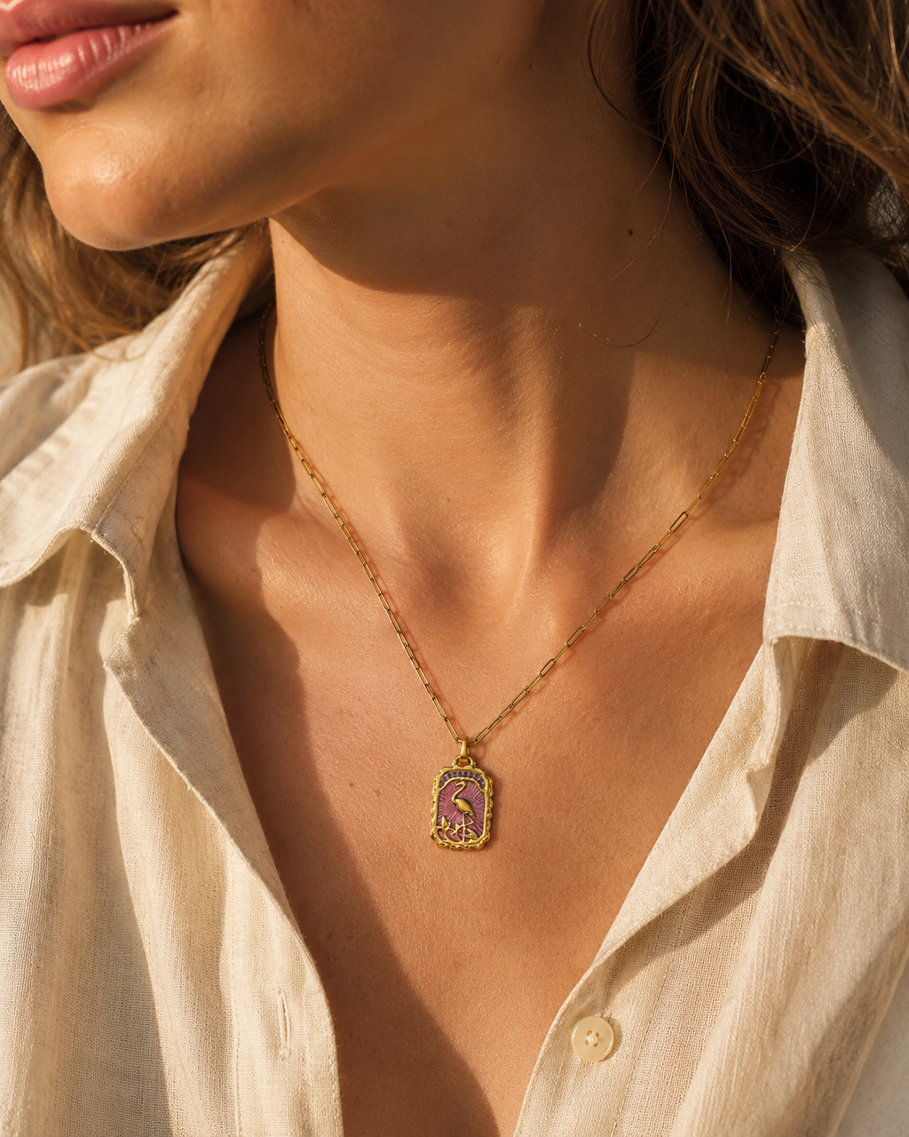 The Vintage Heron Medallion