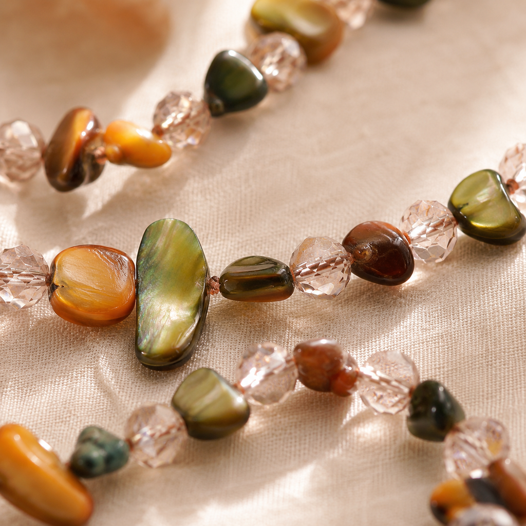 The Bohemian Mosaic Shell Necklace