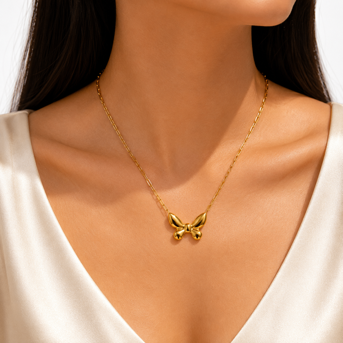 The Papillon Sculpted Butterfly Necklace