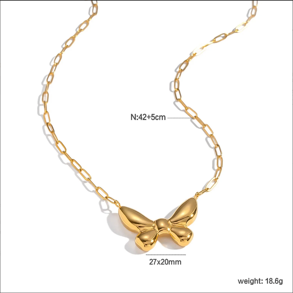 The Papillon Sculpted Butterfly Necklace