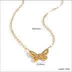 The Papillon Sculpted Butterfly Necklace