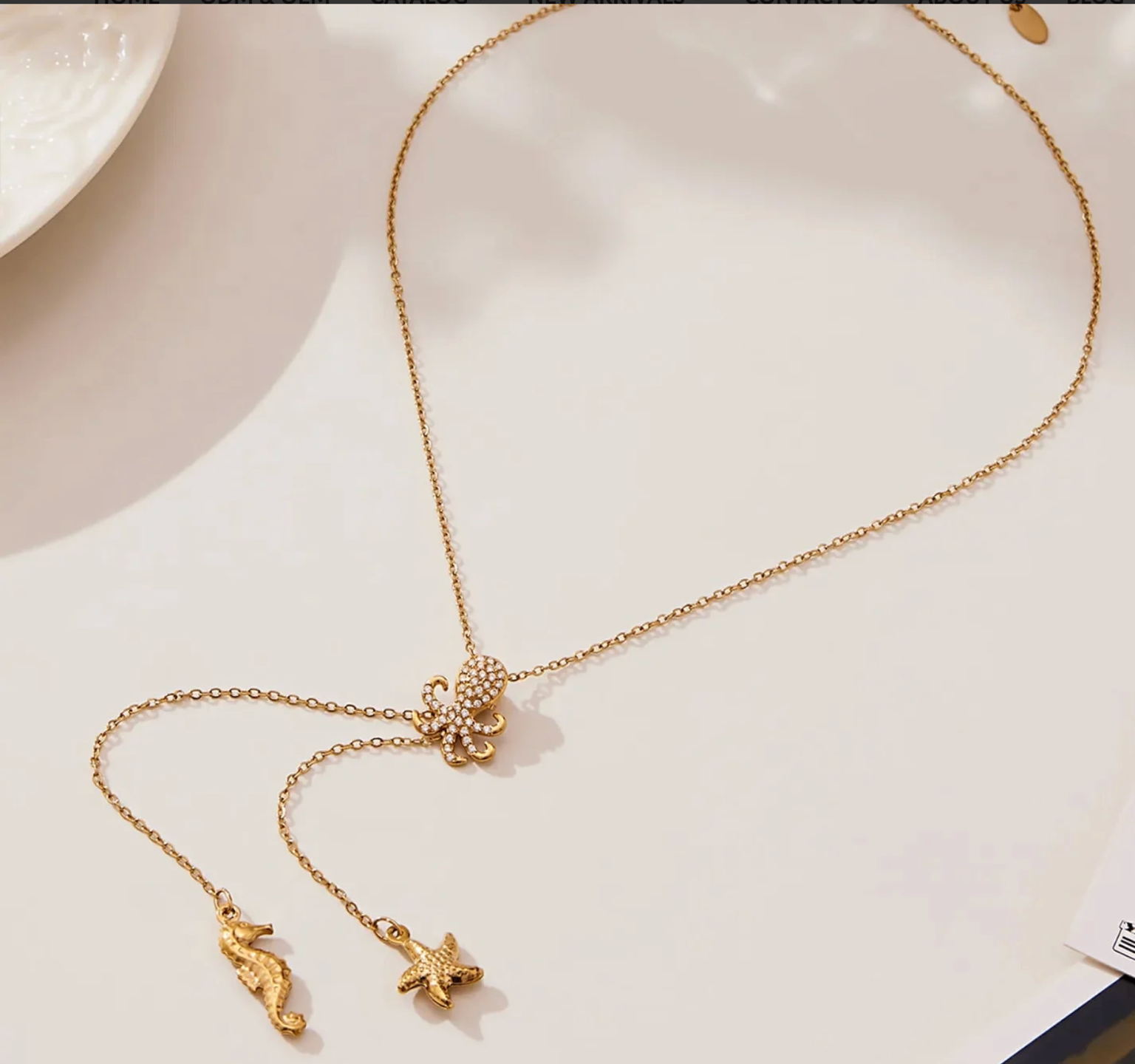 The Tidal Trio Charm Necklace