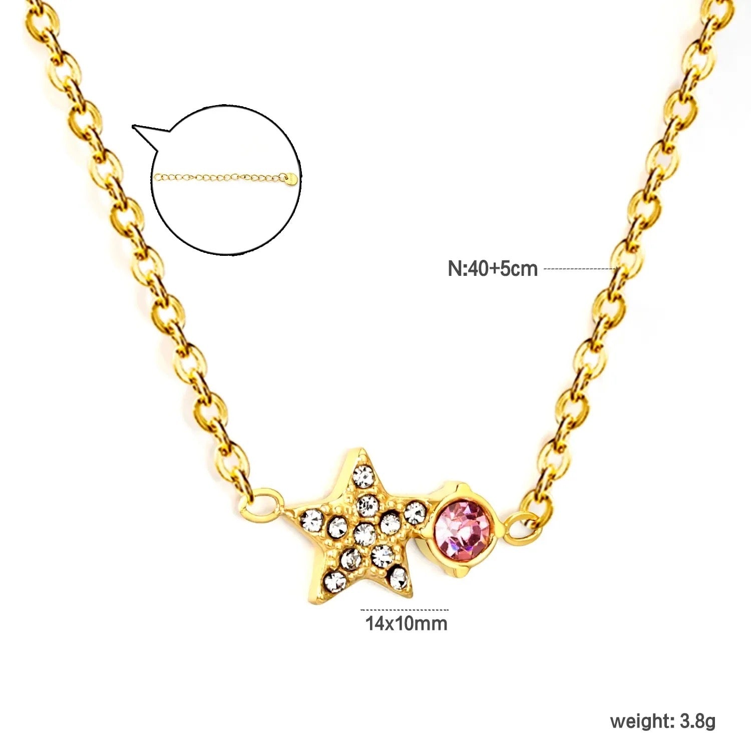 The Blush Nova Crystal Necklace